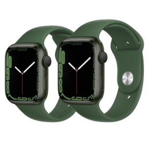 Apple Watch Series 7 - Green Aluminium Case - Clover Sport Band - Regular