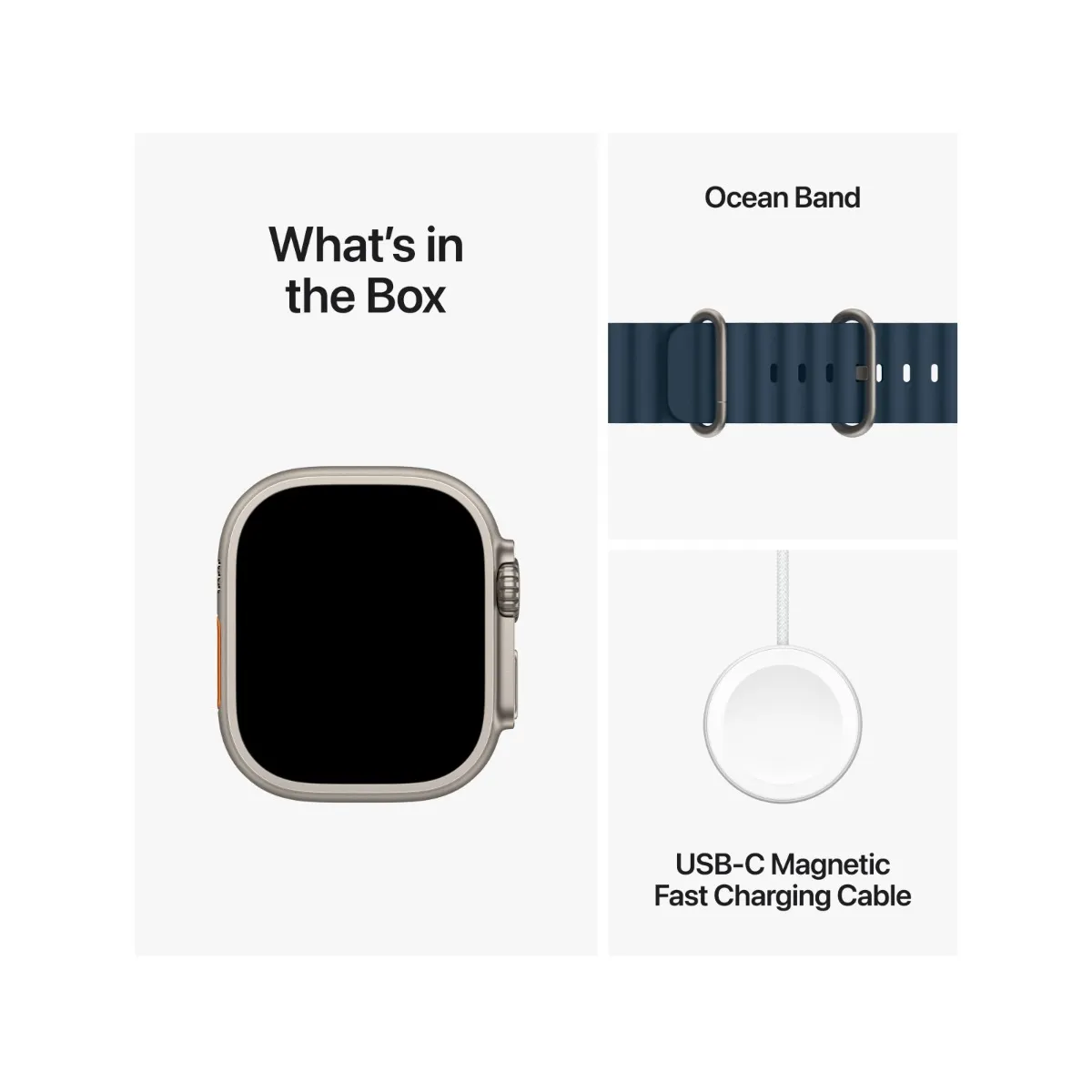 Apple Watch Ultra 2 Titanium Case with Blue Ocean Band - Image 4